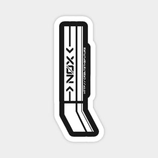 "N0X- Create The Future" Cyberpunk/Techwear Design- White Magnet