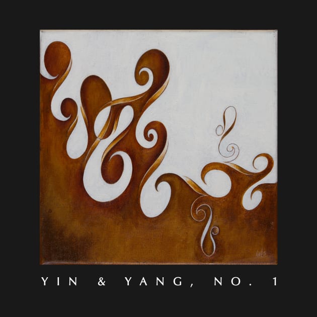 Yin & yang, No. 1 with title by marklewisfineart