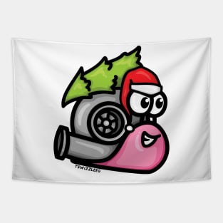 Turbo Snail - Christmas Tree Hauler (Pink) Tapestry