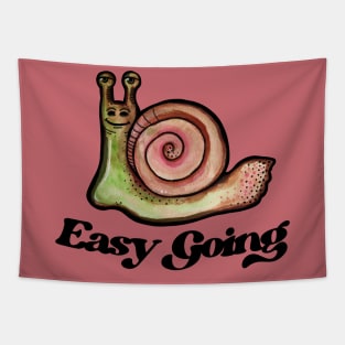 Easy Going Snail Tapestry