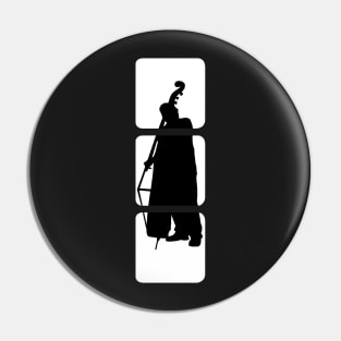 Double Bass Double Bass Jazz Musician Pin