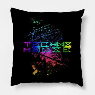 Techno House EDM Music Sound Pillow