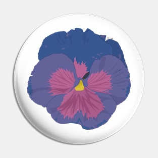 Bisexual Pansy Pin