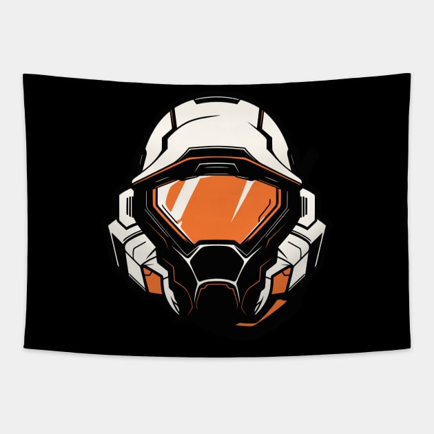 Space Helmet Tapestry by unrefinedgraphics