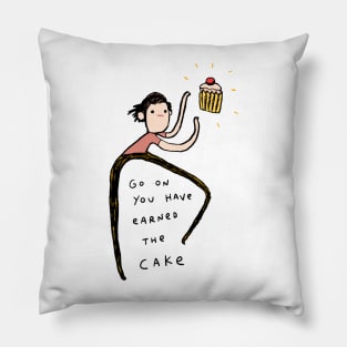 Honest Blob - Earned the Cake Pillow