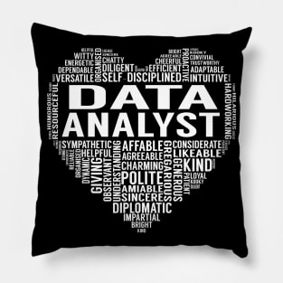 Data Analyst Heart Pillow