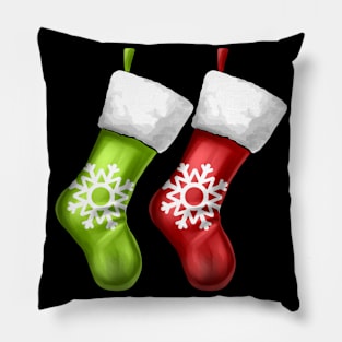 Socks On Fireplace Stockings On Chimney Christmas Pillow