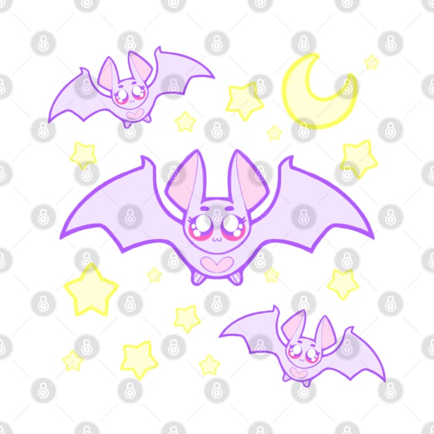 Kreepy Kawaii BATS - PASTEL by pbarbalios