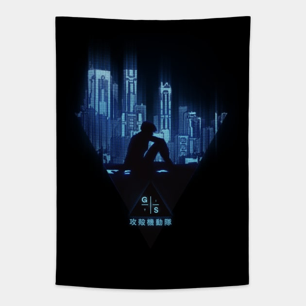 Ghost in the Shell Tapestry by Mateus