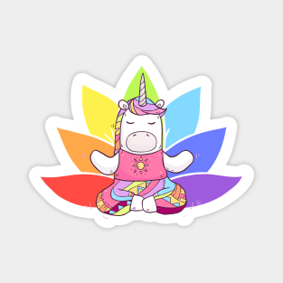 Unicorn Meditation with Lotus Magnet