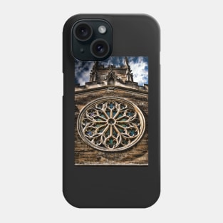 Round Stained Glass Church Window HDR Phone Case