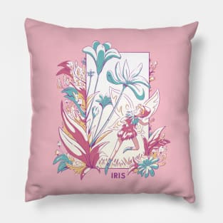 Iris the Fairy in Spring Colours Pillow