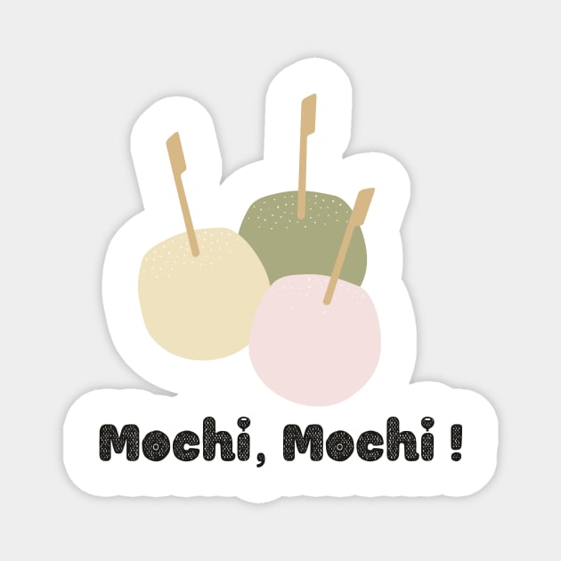 Mochi Tea Katakana Kanji Kawaii Japan Since Magnet by Flowering Away