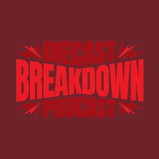 Diecast Breakdown Thunderbolt Design (Reds on Dark) T-Shirt