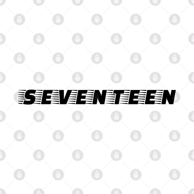 Seventeen Kpop Merch Minimalist Aesthetic Design by PANGANDOY