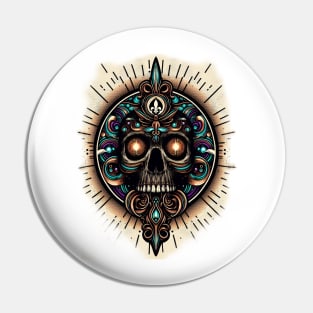 Voodoo Skull Pin