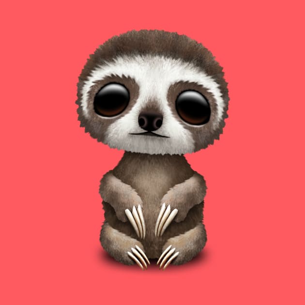 Cute Baby Sloth by jeffbartels