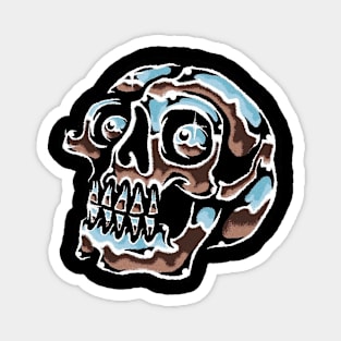 CHROMED SKULL Magnet