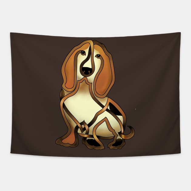 Bassett Hound Tapestry by KnotYourWorld4