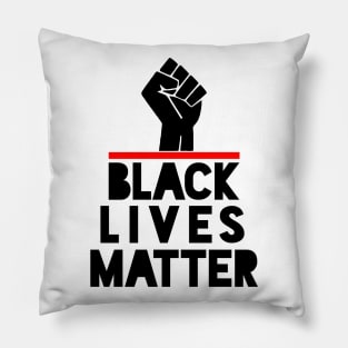 Black Lives Matter hand fist Pillow