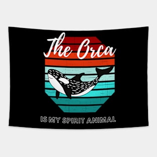 The Orca Is My Spirit Animal Tapestry