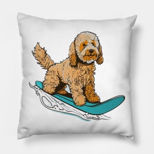 Feel Good Fashion: Snowboarding Labradoodle Pillow