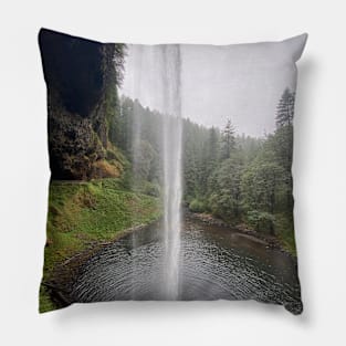 Back Side of a Waterfall Pillow