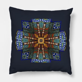 Colorful ornamental photo art design Pillow