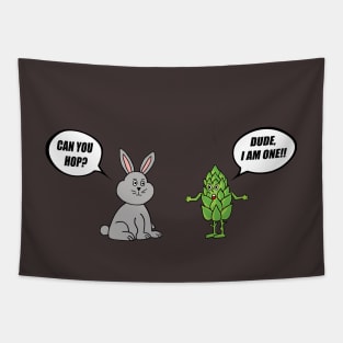 rabbit and a hop Tapestry