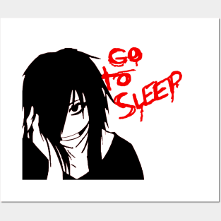 Jeff The Killer Anime Girl Poster for Sale by teyoid