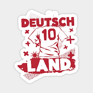 Vintage German Football // Retro Grunge German Soccer Magnet