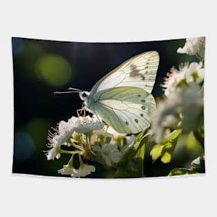 Butterfly Flower Nature Serene Tranquil Tapestry