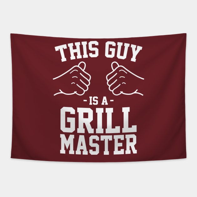 This guy is a grill master Tapestry by Lazarino