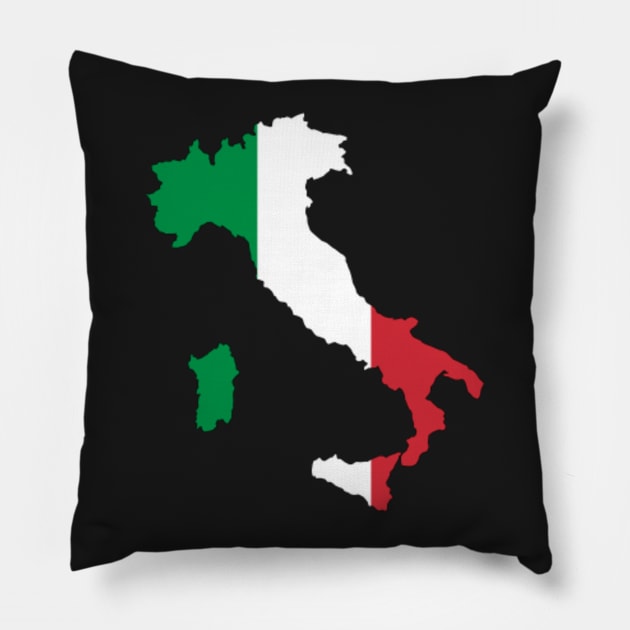Flag of Italy Pillow by Flippin' Sweet Gear