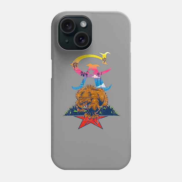 CALI BEAR Phone Case by Figzy