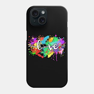 Reading Love Colorful Typography Book Lovers Phone Case