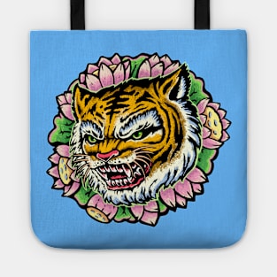 Tiger & lotus Tote