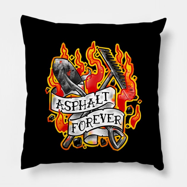 Asphalt forever Pillow by weilertsen