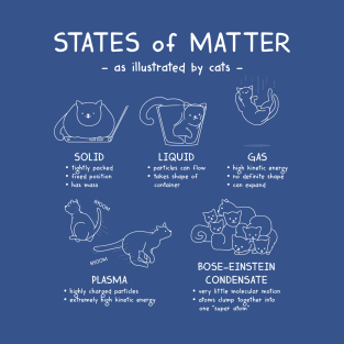 States of Matter, illustrated with cats T-Shirt