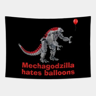 Mechagodzilla Hates Balloons Tapestry