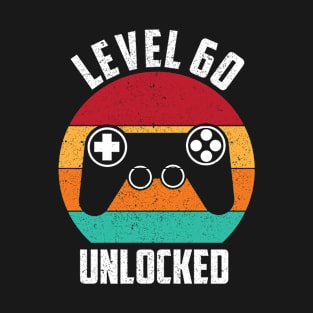 Level 60 Unlocked Video Game Birthday T-Shirt