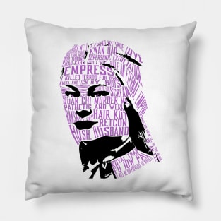 Sindel text portrait Pillow