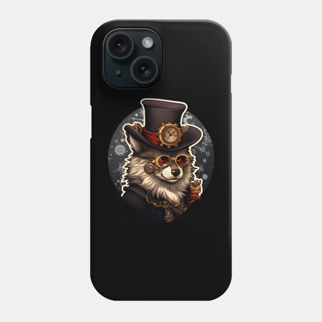 Winter wolf steampunk Phone Case by beangeerie