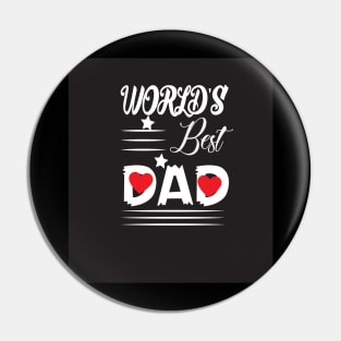 World's BEST DAD Pin