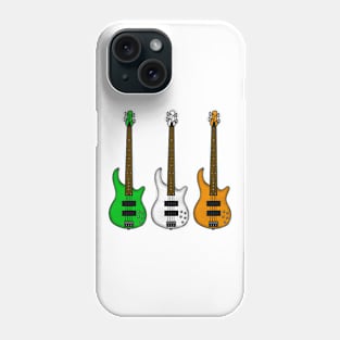 Bass Guitar Irish Flag Bassist St Patrick's Day Phone Case