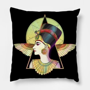 Goddess Nefertiti of Egypt Pillow