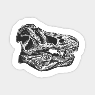 Sketchy style T-Rex skull Magnet