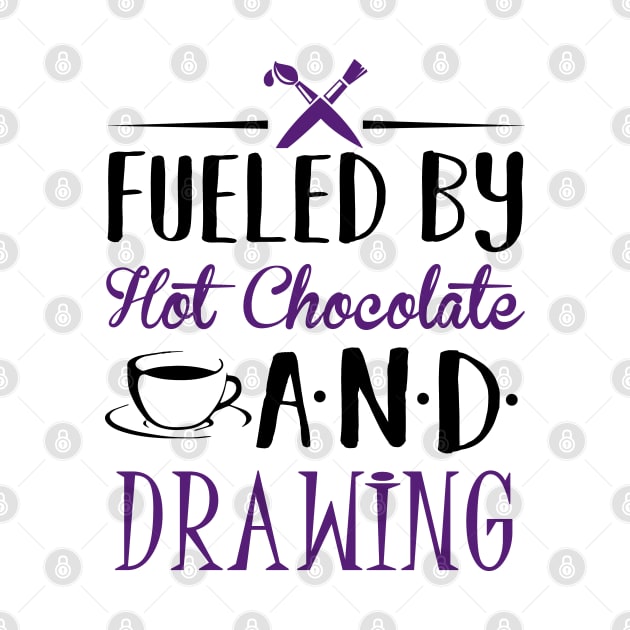 Fueled by Hot Chocolate and Drawing by KsuAnn