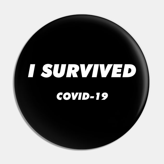 Covid-19 Survivor Pin by Mercado Graphic Design