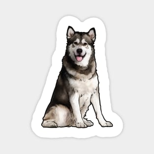 Alaskan Malamute Dog Magnet